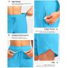 imageG Gradual Womens 7 Quick Dry High Waisted Swim Board Shorts with Zipper Pockets UPF 50 Beach Shorts for Women with LinerSky Blue