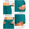 imageG Gradual Womens 7 Quick Dry High Waisted Swim Board Shorts with Zipper Pockets UPF 50 Beach Shorts for Women with LinerTeal