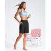 imageG Gradual Womens 9 Long Swim Board Shorts High Waisted Quick Dry Beach Swimming Shorts for Women with Pockets LinerBlack