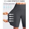 imageG Gradual Womens 9 Long Swim Board Shorts High Waisted Quick Dry Beach Swimming Shorts for Women with Pockets LinerDark Grey