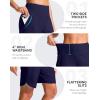 imageG Gradual Womens 9 Long Swim Board Shorts High Waisted Quick Dry Beach Swimming Shorts for Women with Pockets LinerNavy