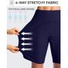 imageG Gradual Womens 9 Long Swim Board Shorts High Waisted Quick Dry Beach Swimming Shorts for Women with Pockets LinerNavy
