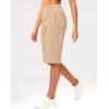 imageG Gradual Womens Bermuda Long Shorts 14 Knee Length Capris with Pockets High Waisted Athletic Casual Shorts for WomenLight Khaki