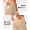 imageG Gradual Womens Bermuda Long Shorts 14 Knee Length Capris with Pockets High Waisted Athletic Casual Shorts for WomenLight Khaki