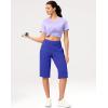 imageG Gradual Womens Bermuda Long Shorts 14 Knee Length Capris with Pockets High Waisted Athletic Casual Shorts for WomenRoyal Blue
