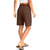 imageG Gradual Womens Bermuda Long Shorts with Pockets 9 High Waisted Knee Length Shorts for Women Walking Athletic WorkoutEspresso