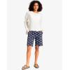 imageG Gradual Womens Bermuda Long Shorts with Pockets 9 High Waisted Knee Length Shorts for Women Walking Athletic WorkoutNavy Flower