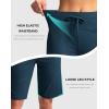 imageG Gradual Womens Bermuda Shorts with Pockets 11 Knee Length Stretch Comfy Drawstring Long Shorts for Women Summer WalkingBorealis Green