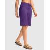 imageG Gradual Womens Bermuda Shorts with Pockets 11 Knee Length Stretch Comfy Drawstring Long Shorts for Women Summer WalkingRoyal Lilac
