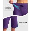 imageG Gradual Womens Bermuda Shorts with Pockets 11 Knee Length Stretch Comfy Drawstring Long Shorts for Women Summer WalkingRoyal Lilac