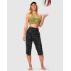 imageG Gradual Womens Swim Capri Pants 18 High Waisted Long Board Shorts UPF 50 Modest Swimsuits Pants with Pockets No LinerGrey Camo