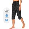 imageG Gradual Womens Swim Capri Pants 18 High Waisted Long Board Shorts UPF 50 Modest Swimsuits Pants with Pockets No LinerGrey Camo