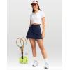 imageG Gradual Womens Tennis Skirt High Waisted Golf Skirts Athletic Skorts for Woman Workout Pickleball with Shorts PocketsCnavy