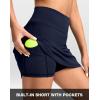 imageG Gradual Womens Tennis Skirt High Waisted Golf Skirts Athletic Skorts for Woman Workout Pickleball with Shorts PocketsCnavy