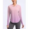imageG Gradual Womens UPF 50 Sun Shirt with Hoodie Long Sleeve UV Protection Shirts Lightweight Hiking Fishing Shirts for WomenPinkPurple Gradient