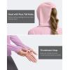 imageG Gradual Womens UPF 50 Sun Shirt with Hoodie Long Sleeve UV Protection Shirts Lightweight Hiking Fishing Shirts for WomenPinkPurple Gradient