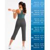 imageG Gradual Womens Yoga Capri Pants with Zipper Pocket High Waist Leggings Crop Straight Leg Workout Exercise Capris for WomenCharcoal