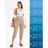 imageG Gradual Womens Yoga Capri Pants with Zipper Pocket High Waist Leggings Crop Straight Leg Workout Exercise Capris for WomenKhaki