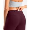 imageG Gradual Womens Yoga Capri Pants with Zipper Pocket High Waist Leggings Crop Straight Leg Workout Exercise Capris for WomenWine Red