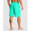 imageMens Swim Trunks No Liner 9 Board Shorts Quick Dry Bathing Suit Swimming Beach Shorts for Men with 3 PocketsCyan