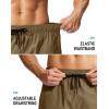 imageMens Swim Trunks No Liner 9 Board Shorts Quick Dry Bathing Suit Swimming Beach Shorts for Men with 3 PocketsDark Khaki