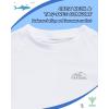 imageToddler Boys Swim Shirt Long Sleeve Rash Guard UPF 50 Sun Protection Shirts for Baby Kids Quick DryAwhite