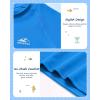 imageToddler Boys Swim Shirt Long Sleeve Rash Guard UPF 50 Sun Protection Shirts for Baby Kids Quick DryBlue