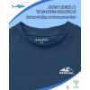 imageToddler Boys Swim Shirt Long Sleeve Rash Guard UPF 50 Sun Protection Shirts for Baby Kids Quick DryDark Blue