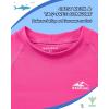 imageToddler Boys Swim Shirt Long Sleeve Rash Guard UPF 50 Sun Protection Shirts for Baby Kids Quick DryHot Pink