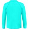imageToddler Boys Swim Shirt Long Sleeve Rash Guard UPF 50 Sun Protection Shirts for Baby Kids Quick DryLight Green