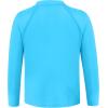 imageToddler Boys Swim Shirt Long Sleeve Rash Guard UPF 50 Sun Protection Shirts for Baby Kids Quick DrySky Blue