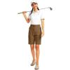 imageWomens 10 Hiking Golf Long Shorts with 5 Pockets Knee Length Lightweight Quick Dry Cargo Bermuda Shorts for WomenBrown