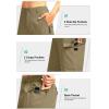 imageWomens 10 Hiking Golf Long Shorts with 5 Pockets Knee Length Lightweight Quick Dry Cargo Bermuda Shorts for WomenDusty Khaki