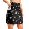 imageG Gradual Womens 18 Long Swim Skirt with Pockets High Waisted Modest Swimsuit Tummy Control Bathing Suit Bottoms for WomenBlack Floral