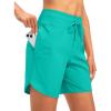 imageG Gradual Womens 7 Quick Dry High Waisted Swim Board Shorts with Zipper Pockets UPF 50 Beach Shorts for Women with LinerAqua