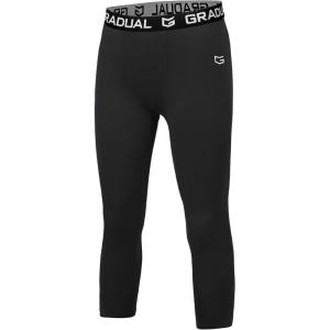 imageG Gradual Boys Compression Leggings Quick Dry Youth Basketball Football Pants Base Layer Sports Tights for BoysBlack