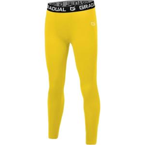 imageG Gradual Boys Compression Leggings Quick Dry Youth Basketball Football Pants Base Layer Sports Tights for BoysYellow