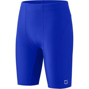 imageG Gradual Boys Swim Jammers Youth Competitive Swim Team Trunks Quick Dry Stretch Racing Swimsuit Swimming Shorts for BoyBlue