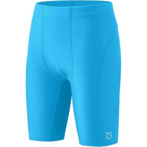 imageG Gradual Boys Swim Jammers Youth Competitive Swim Team Trunks Quick Dry Stretch Racing Swimsuit Swimming Shorts for BoyLight Blue
