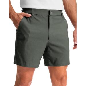 imageG Gradual Mens Golf Dress Shorts 5 7 9 Stretch Casual Work Flat Front Shorts for Men with 3 Pockets Quick DrySage Green