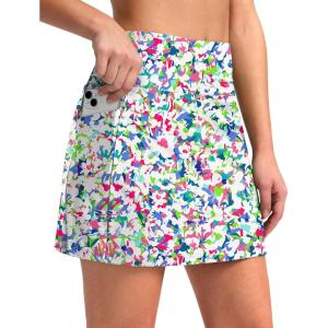 imageG Gradual Womens 16 Swim Skirt with Pockets High Waisted Tummy Control Modest Swimsuit Bathing Suit Bottoms for WomenBoho Flower