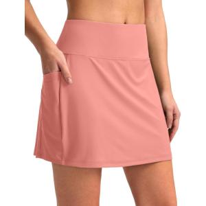 imageG Gradual Womens 16 Swim Skirt with Pockets High Waisted Tummy Control Modest Swimsuit Bathing Suit Bottoms for WomenScorched Red