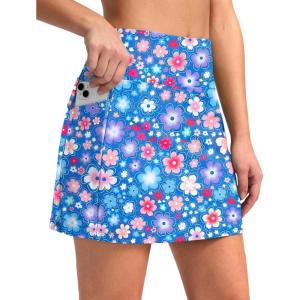 imageG Gradual Womens 16 Swim Skirt with Pockets High Waisted Tummy Control Modest Swimsuit Bathing Suit Bottoms for WomenSun Flower