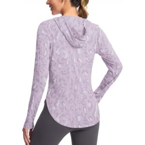 imageG Gradual Womens UPF 50 Sun Shirt with Hoodie Long Sleeve UV Protection Shirts Lightweight Hiking Fishing Shirts for WomenPurple Swamplands