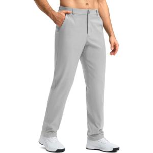 imageMens Golf Pants 303234 Stretch Dress Pants Quick Dry Casual Slacks Work Business Trousers for Men with PocketsGull Gray