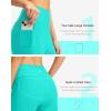 imageG GRADUAL Womens 11 Long Swim Board Shorts High Waisted Knee Length Beach Swimming Shorts for Women with Pockets LinerCyan