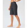 imageG GRADUAL Womens 11 Long Swim Board Shorts High Waisted Knee Length Beach Swimming Shorts for Women with Pockets LinerDark Grey