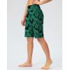 imageG GRADUAL Womens 11 Long Swim Board Shorts High Waisted Knee Length Beach Swimming Shorts for Women with Pockets LinerLeaf