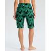 imageG GRADUAL Womens 11 Long Swim Board Shorts High Waisted Knee Length Beach Swimming Shorts for Women with Pockets LinerLeaf