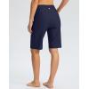 imageG GRADUAL Womens 11 Long Swim Board Shorts High Waisted Knee Length Beach Swimming Shorts for Women with Pockets LinerNavy